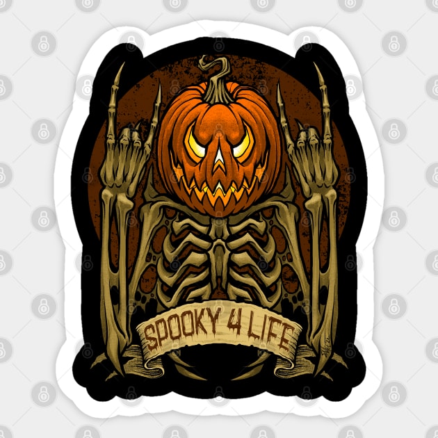 Spooky 4 Life (Version 3) Sticker by Chad Savage